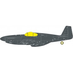 1/32 P-51B Malcolm Hood Canopy Mask Set for Eduard Kits