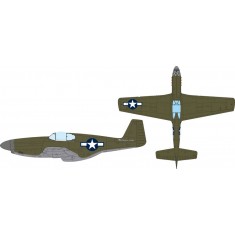 1/32 P-51B US National Insignia Mask for Eduard Kits