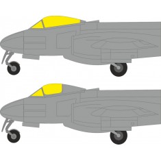 1/32 Gloster Meteor F.8 Mask for Revell Kit