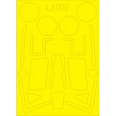 1/24 Hawker Typhoon Mk.Ib Car Door Paint Mask for Airfix kit  
