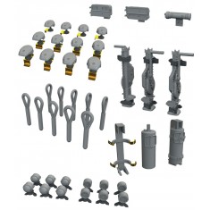 1/48 WWII German AFV Equipment Set Part 2 (6 Accessory Sets)