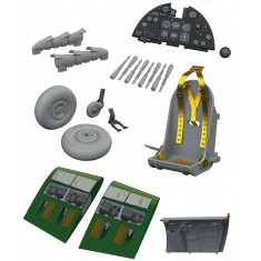 1/48 Hurricane Mk.Iic W/ Fishtail Exhausts Detail Set for Arma Hobby kits