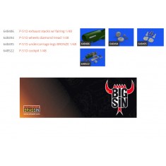 1/48 North American P-51D Mustang Essential Super Detail Set for Eduard kits