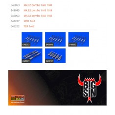 1/48 McDonnell Douglas F-4B Phantom II Air to Ground Weapons Detail Set for Tamiya kits
