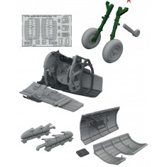 1/72 Spitfire Mk.Vb with Fishtail Exhausts Super Detail Set for Eduard Kit
