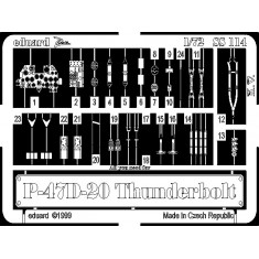 Photoetch for 1/72 P-47D-20 Thunderbolt for Academy kit