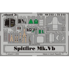 Colour Photoetch for 1/72 Spitfire Mk.VB for Tamiya kit