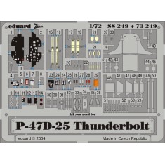 1/72 P-47D-25 Thunderbolt Colour Photoetch Set Vol.2 for Tamiya kit