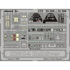 Colour Photoetch for 1/72 Curtiss SB2C-4 Helldiver for Academy kit