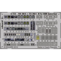 Colour Photoetch for 1/72 F/A-18D Hornet Interior for Academy kit