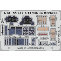 1/72 Mikoyan MiG-15UTI Weekend Interior Detail Set for Eduard kit #7036 (1 PE sheet)