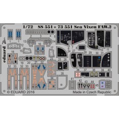 1/72 De Havilland Sea Vixen FAW.2 Interior Detail Set for Cyber Hobby #5105 kit (1PE)