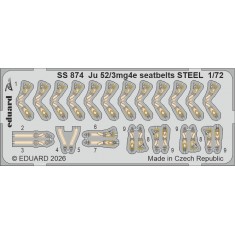 1/72 Junkers Ju 52/3mg4e Seatbelts PE Set for Airfix Kit
