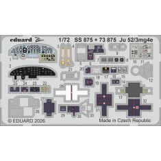 1/72 Junkers Ju 52/3mg4e Transport Aircraft PE Set for Airfix Kit