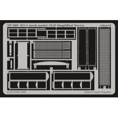 1/35 Soviet KV-1 Mesh Screens Simplified Turret for Trumpeter kit