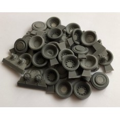 1/35 M26/46/47/48A1 Steel Wheels w/Mud Shield (14pcs) for Tamiya/Takom/Dragon kits