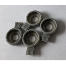 1/35 M46/47/48/60 Spare Steel Wheels Type 1 (4pcs w/rubber) for Academy/AFV Club kits