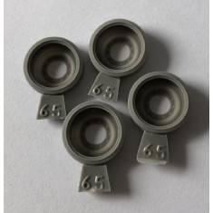 1/35 M46/47/48/60 Spare Steel Wheels Type 2 (4pcs w/rubber) for Academy/AFV Club kits