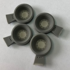 1/35 M26/46/47/48A1 First Series Spare Steel Wheels w/Mud Shield (4pcs w/rubber)