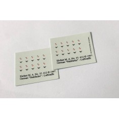 Decals for 1/35 German Luftwaffe Helmet Emblems
