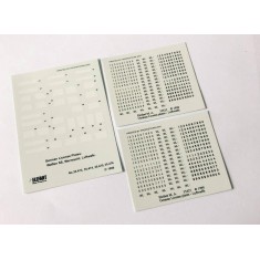 Decals for 1/35 German Luftwaffe License Plates without Frames