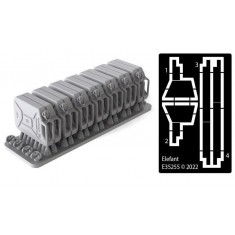 1/35 PZ.III L Jerry Cans Rack w/Cans "Sandrik" Pattern for 2. SSPZ. Gren. Div. Das Reich