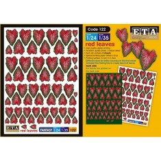 1/24, 1/35 Red Leaves (3 sheets)