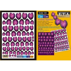 1/24, 1/35 Violet Leaves (3 sheets)