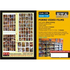 1/35 Modern Porno Video Films (3 sheets)