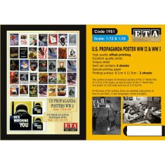 1/72, 1/76, 1/35 WWII/WWI US Propaganda Posters (2 sheets)