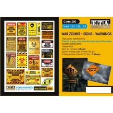 1/35, 1/32, 1/24 Sings Warnings (2 sheets)