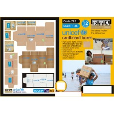 1/35 Modern Cardboard Boxes Unicef (3 sheets)