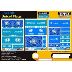 1/35 Modern Unicef Flags (3 sheets)