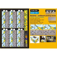 1/35 Chiquita Bananas Cardboard Packing Boxes (2 sheets)