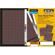 1/35 Modern/Fantasy/Zombie Floor Metal Plate (3 Sheets)