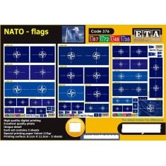 1/87, 1/72, 1/48, 1/35 NATO Flags (3 sheets)