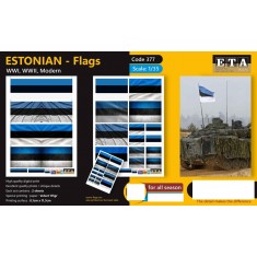 1/35 WWI/WWII/Modern Estonian Flags (2 Sheets)