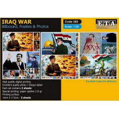 1/35 IRAQ Billboards, Posters & Photos - Saddam (3 sheets)