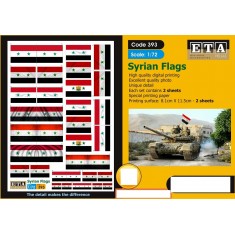 1/72, 1/76 Modern Syria War - Flags (2 sheets)