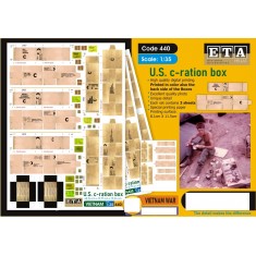 1/35 Vietnam War C-Ration Box (3 Sheets)