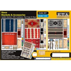 1/35 Old West - Sioux Blankets and Accessories (4 sheets)