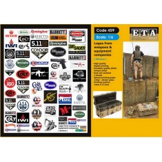 1/6 Logos from Weapons & Equipment Companies (stickers, 2 sheets)