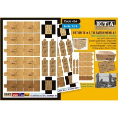 1/35 US Ration 10 in 1 - 10 Ration Menu 1 (2 sheets)