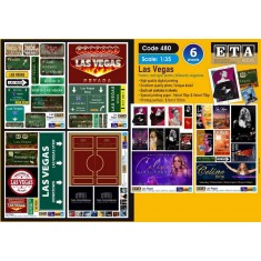 1/35 Modern Las Vegas - Posters, Road Signs, Posters, Billboards (6 sheets)