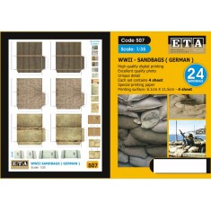 1/35 WWII German Sandbags (4 sheets)