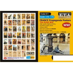 1/72, 1/76 WWI France Propaganda Posters (2 sheets)