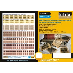 1/35 WWII German Propaganda Leaflet (2 sheets)