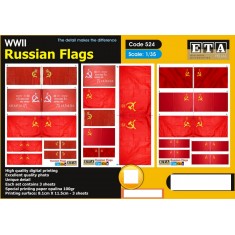 1/35 WWII Russian Flags (3 sheets)