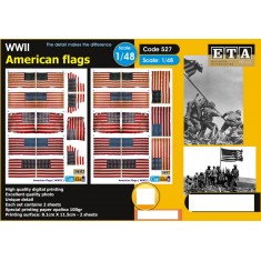 1/48 WWII US Flags (2 sheets)