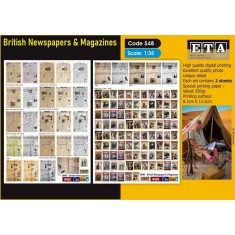 1/35 WWII British Newspapers and Magazines (2 sheets)